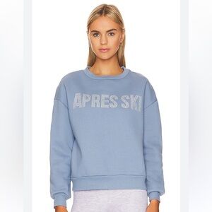 Beach Riot Apres Ski Sweatshirt in Faded Denim